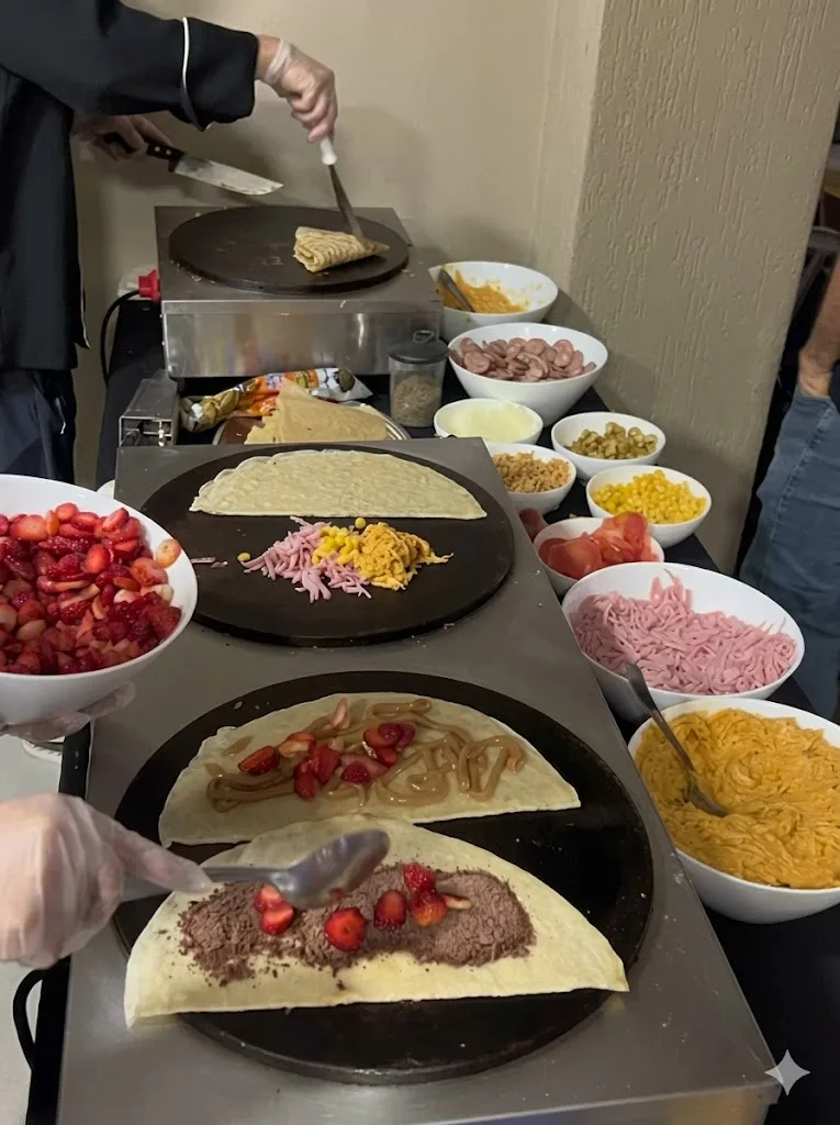 Festa com crepes